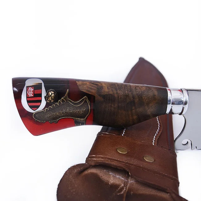 FACA PREMIUM CHURRASCO FLAMENGO PERSONALIZADA