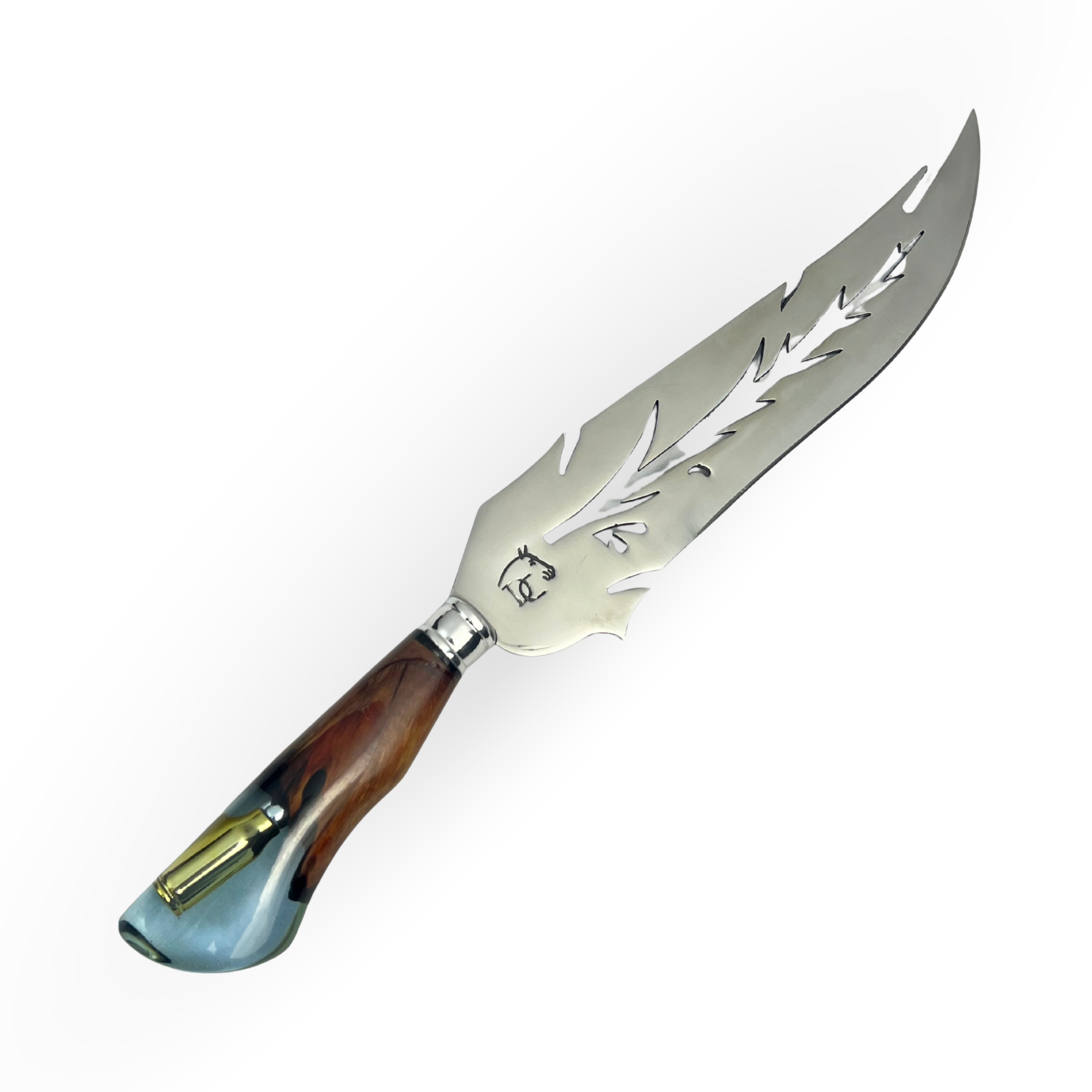 Faca Artesanal 11" - Lâmina Folha Vazada