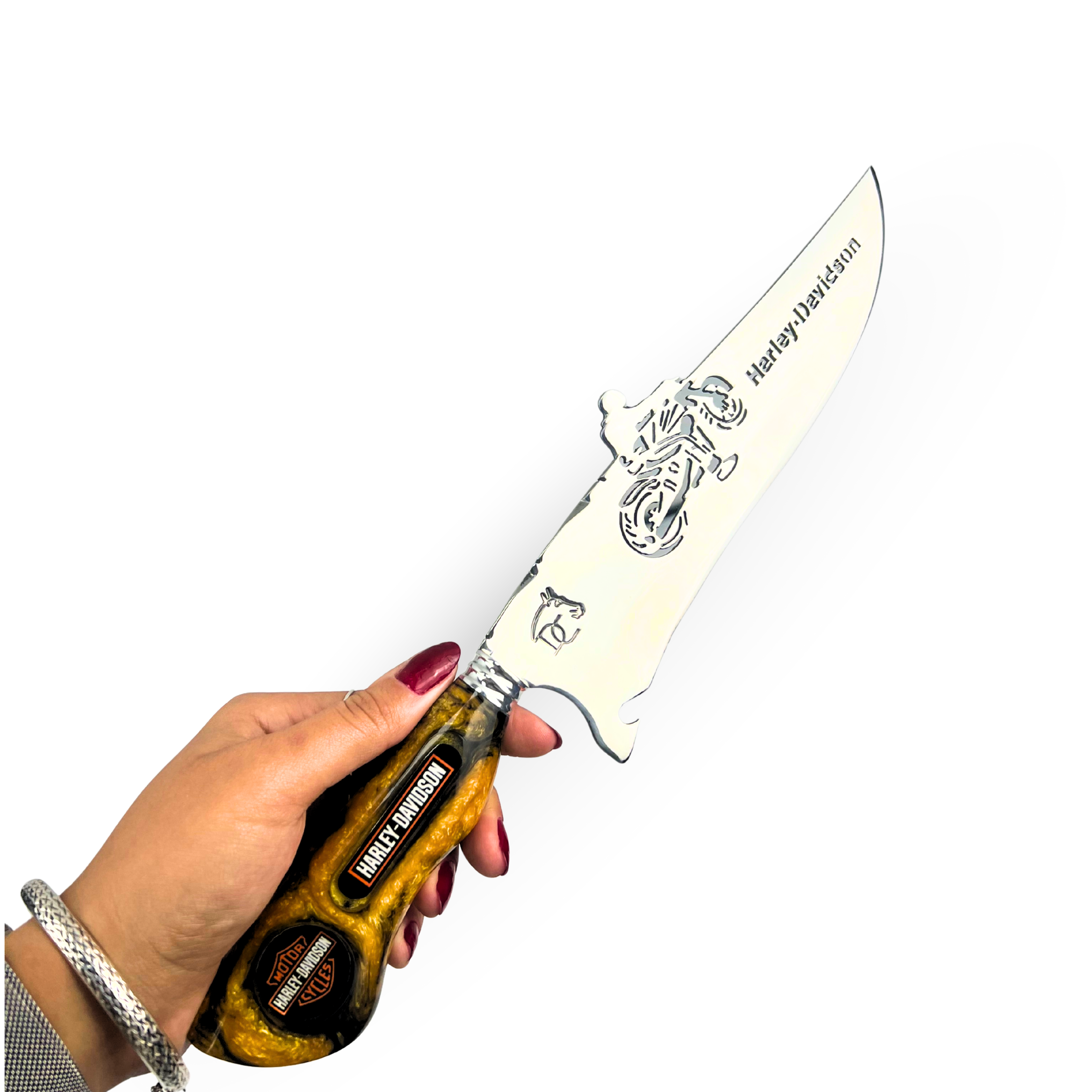 Picanheira Harley-Davidson 8 Polegadas - Cabo Resina Personalizado