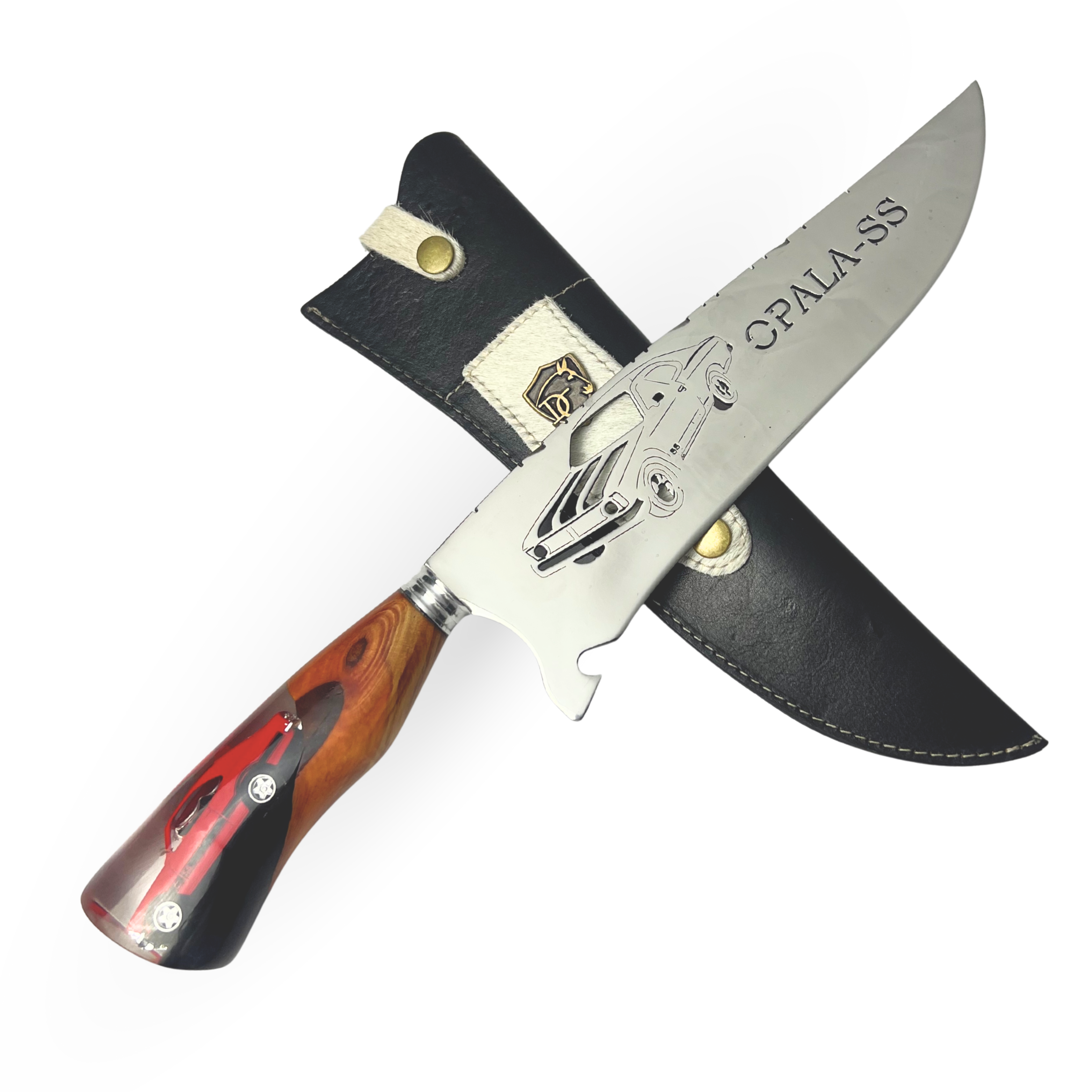 Picanheira Opala 10" - Cabo Madeira, Resina e Mini Opala