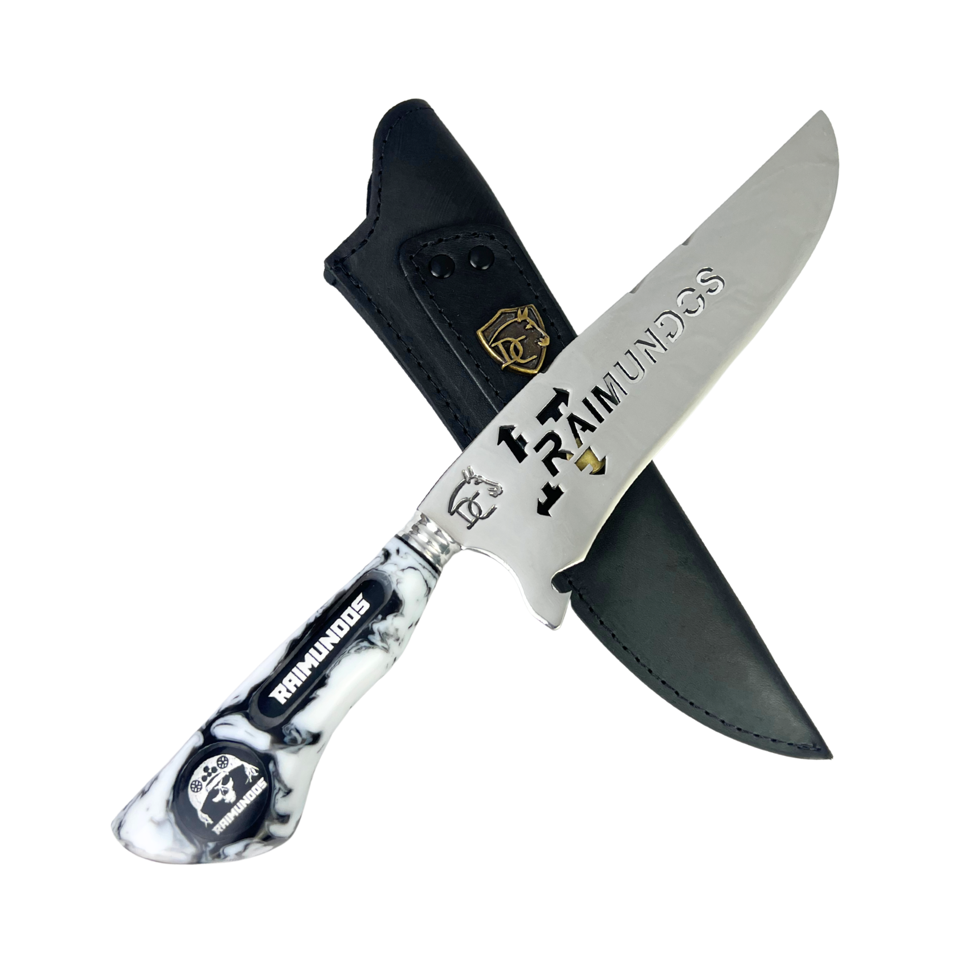 Faca Raimundos 8 Polegadas | Lâmina Vazada Forró Core | Cabo Resina