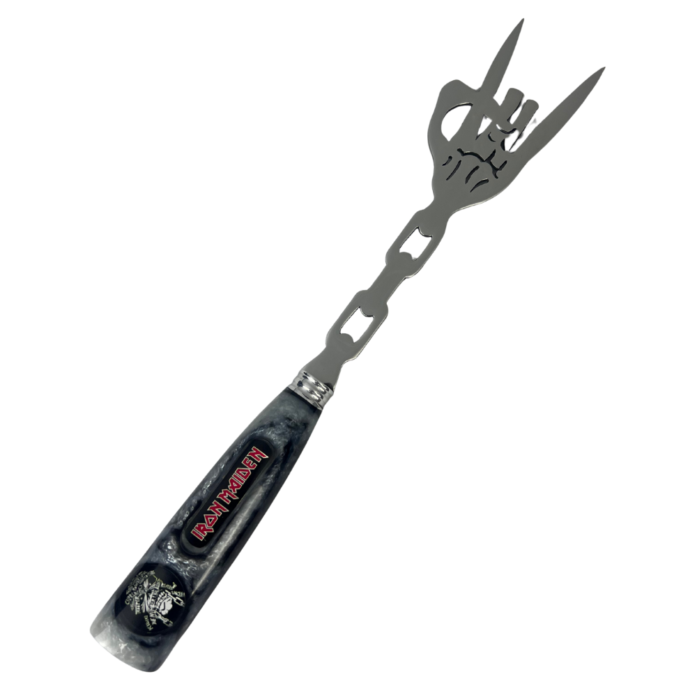 Kit Faca e Garfo Iron Maiden - Cabo Resina Personalizado