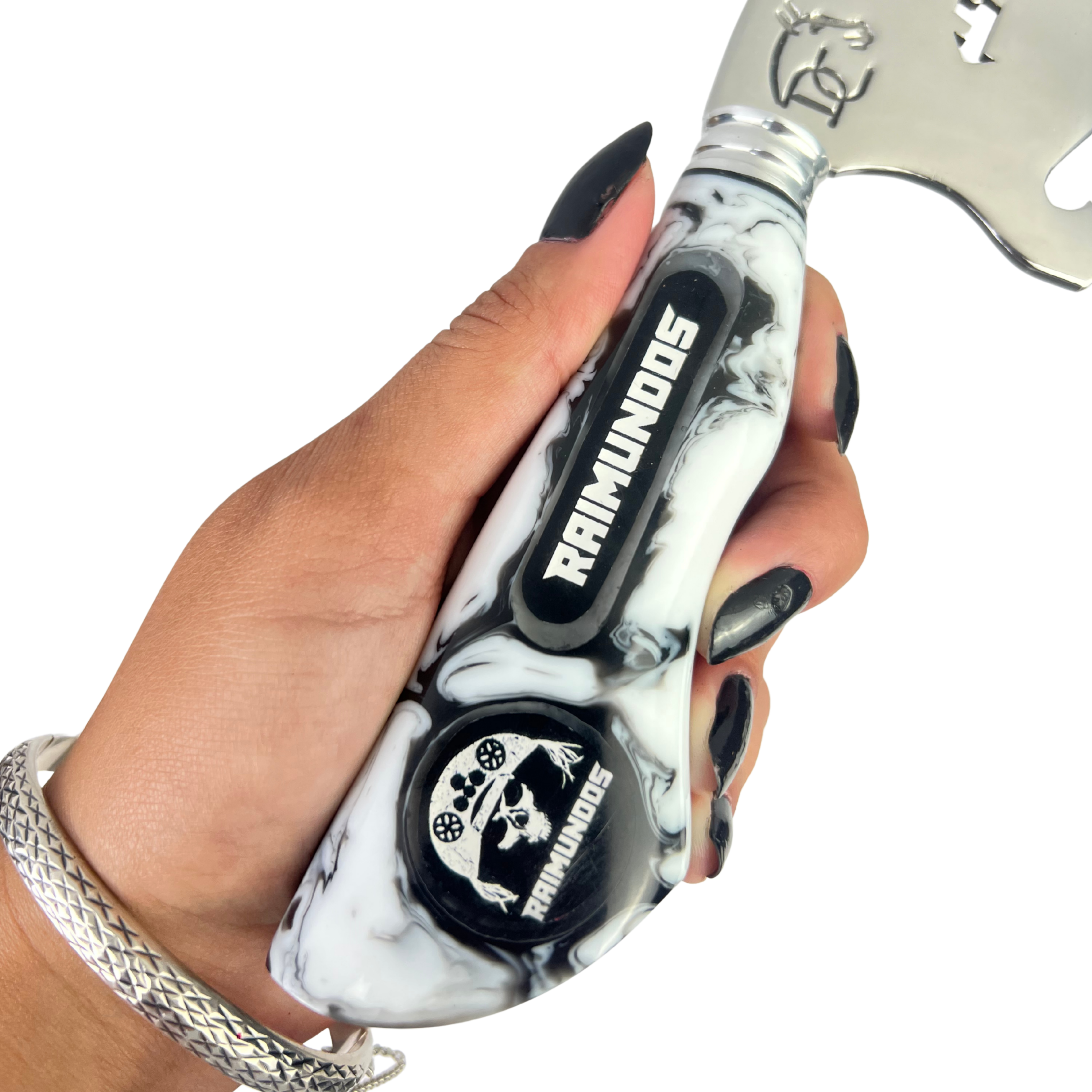 Faca Raimundos 8 Polegadas | Lâmina Vazada Forró Core | Cabo Resina