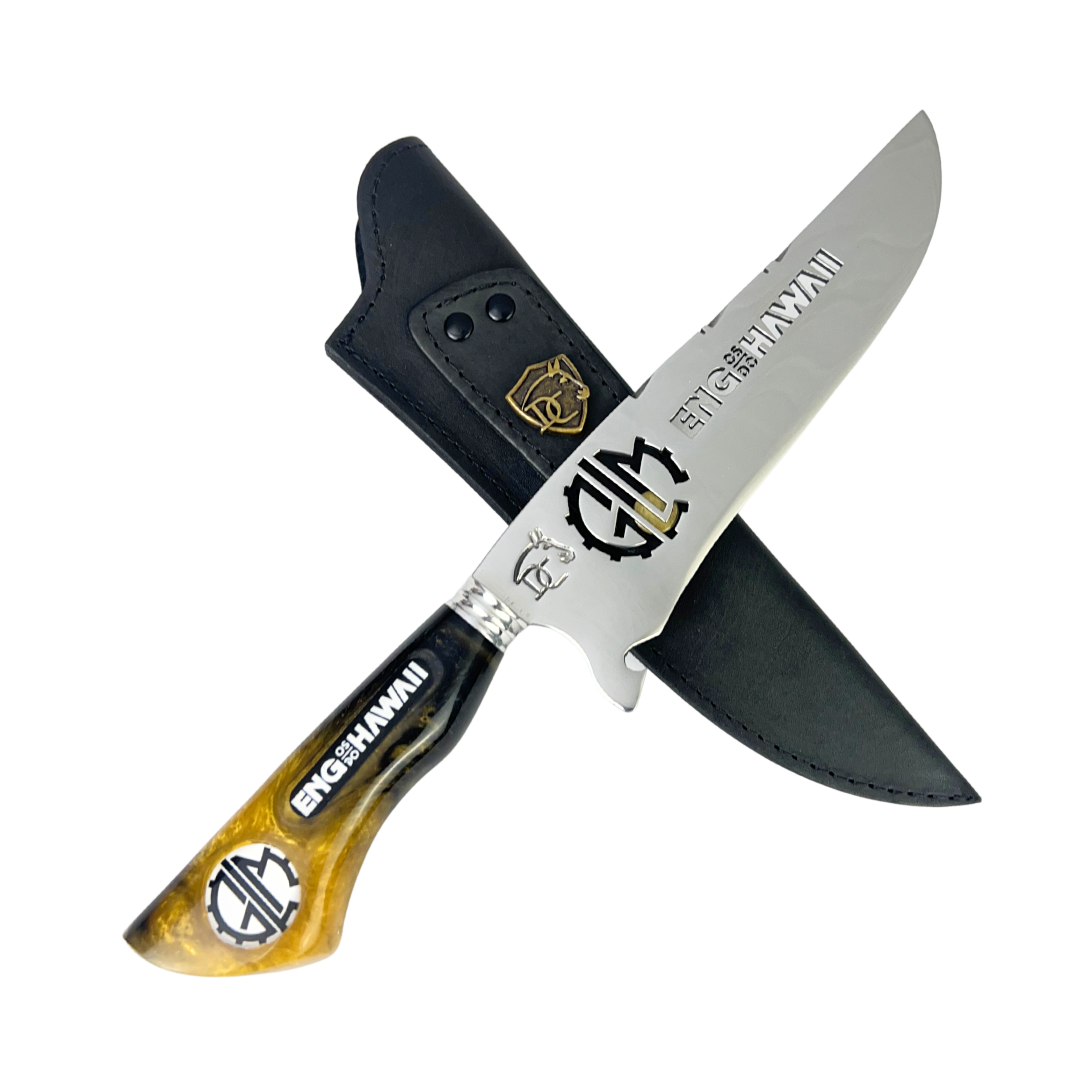 Faca Engenheiros do Hawaii 8 Polegadas | Lâmina Vazada Rock BR | Cabo Resina