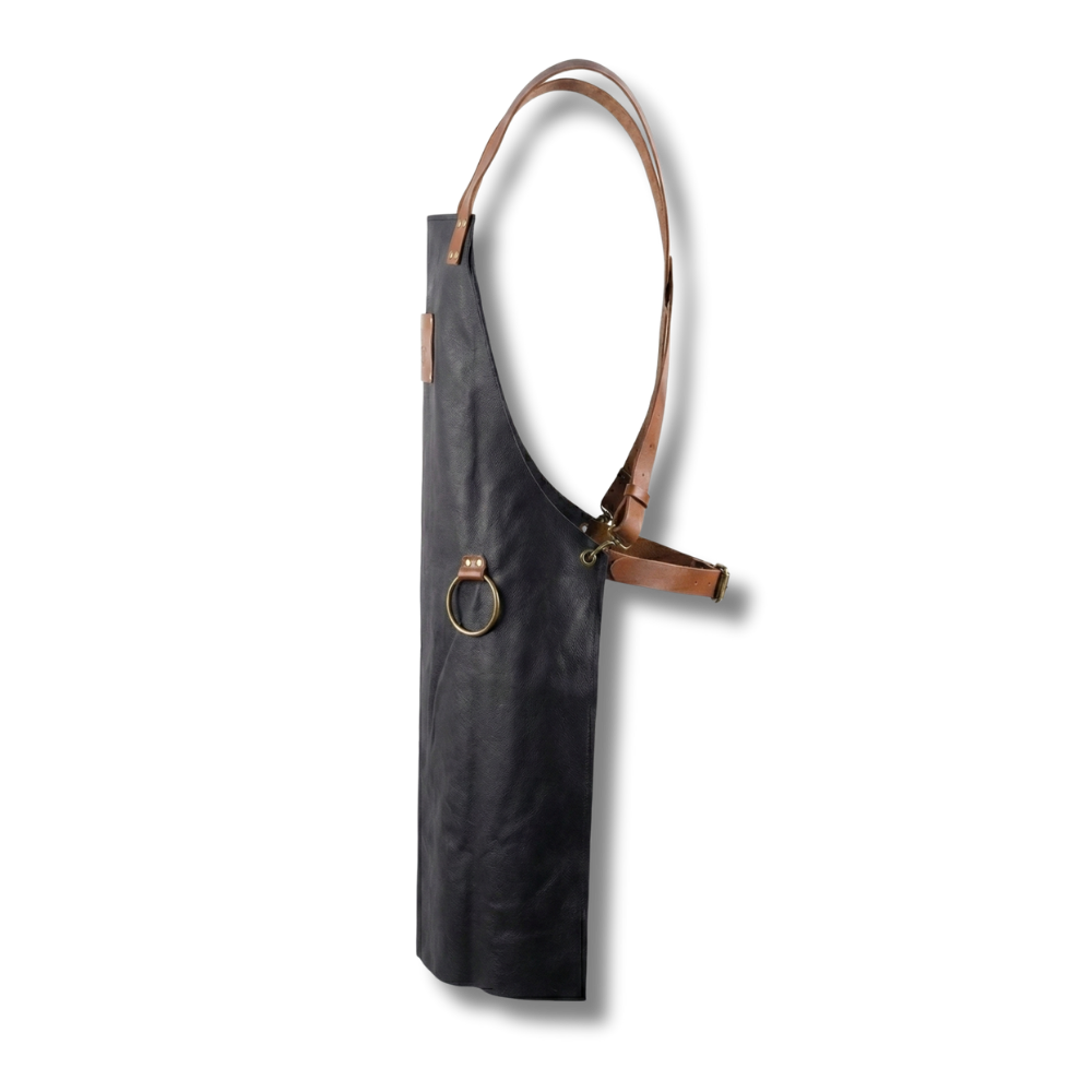 Avental de Couro Preto Iron Maiden