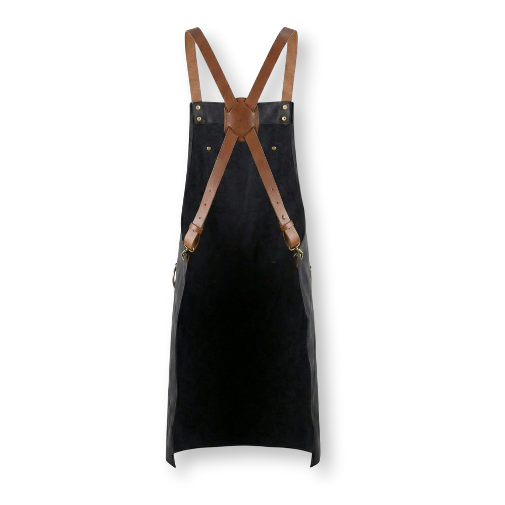 Avental de Couro Preto Iron Maiden