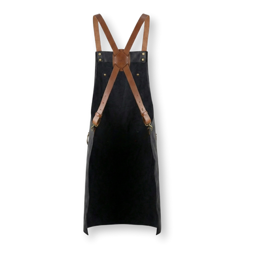 Avental de Couro Preto Iron Maiden