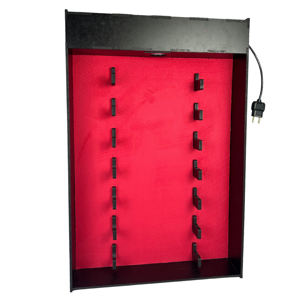 Expositor de Facas Premium - 7 Posições com Iluminação LED