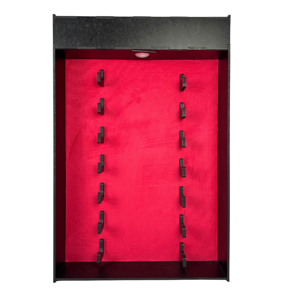 Expositor de Facas Premium - 7 Posições com Iluminação LED