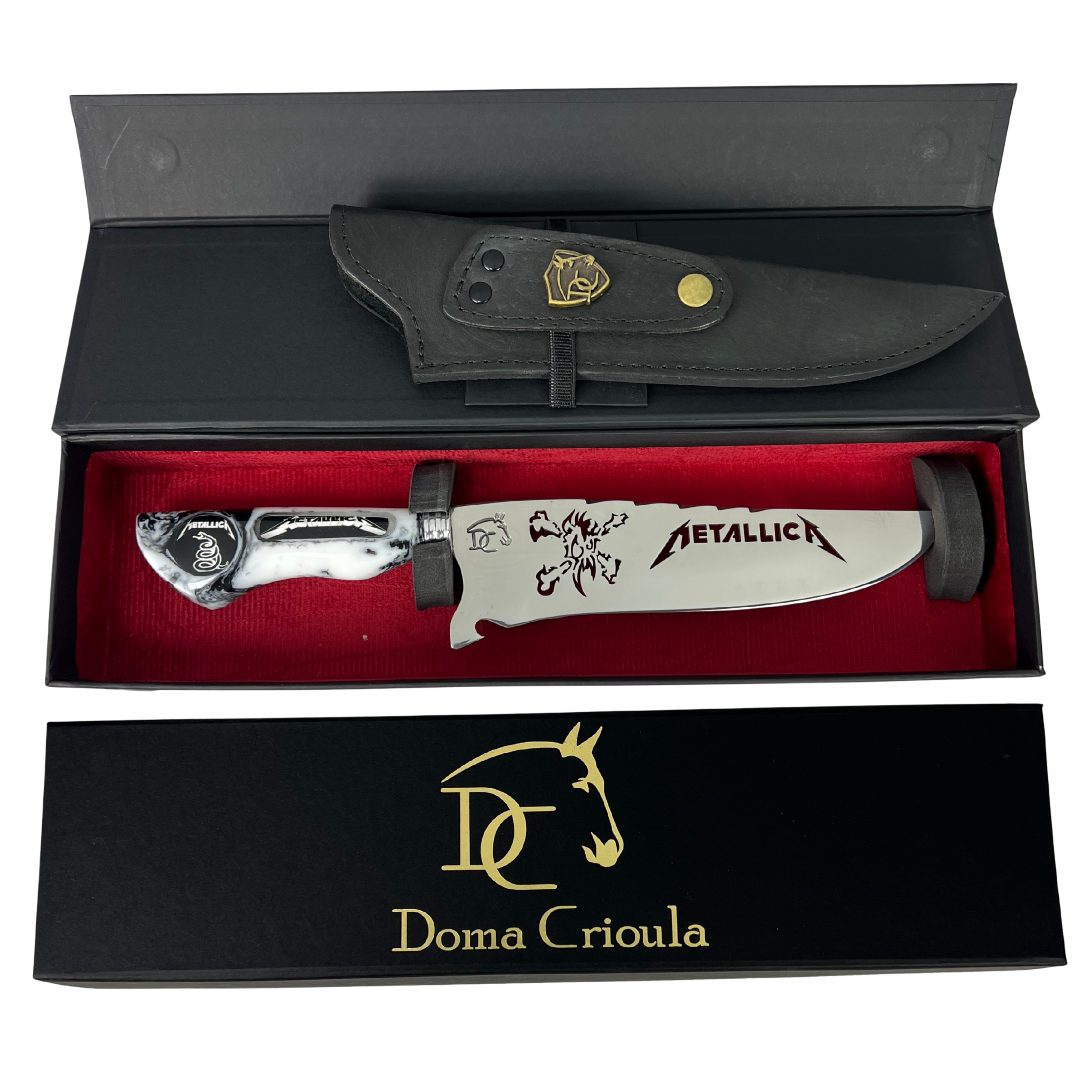 Faca Artesanal Metallica 33 cm - Heavy Metal