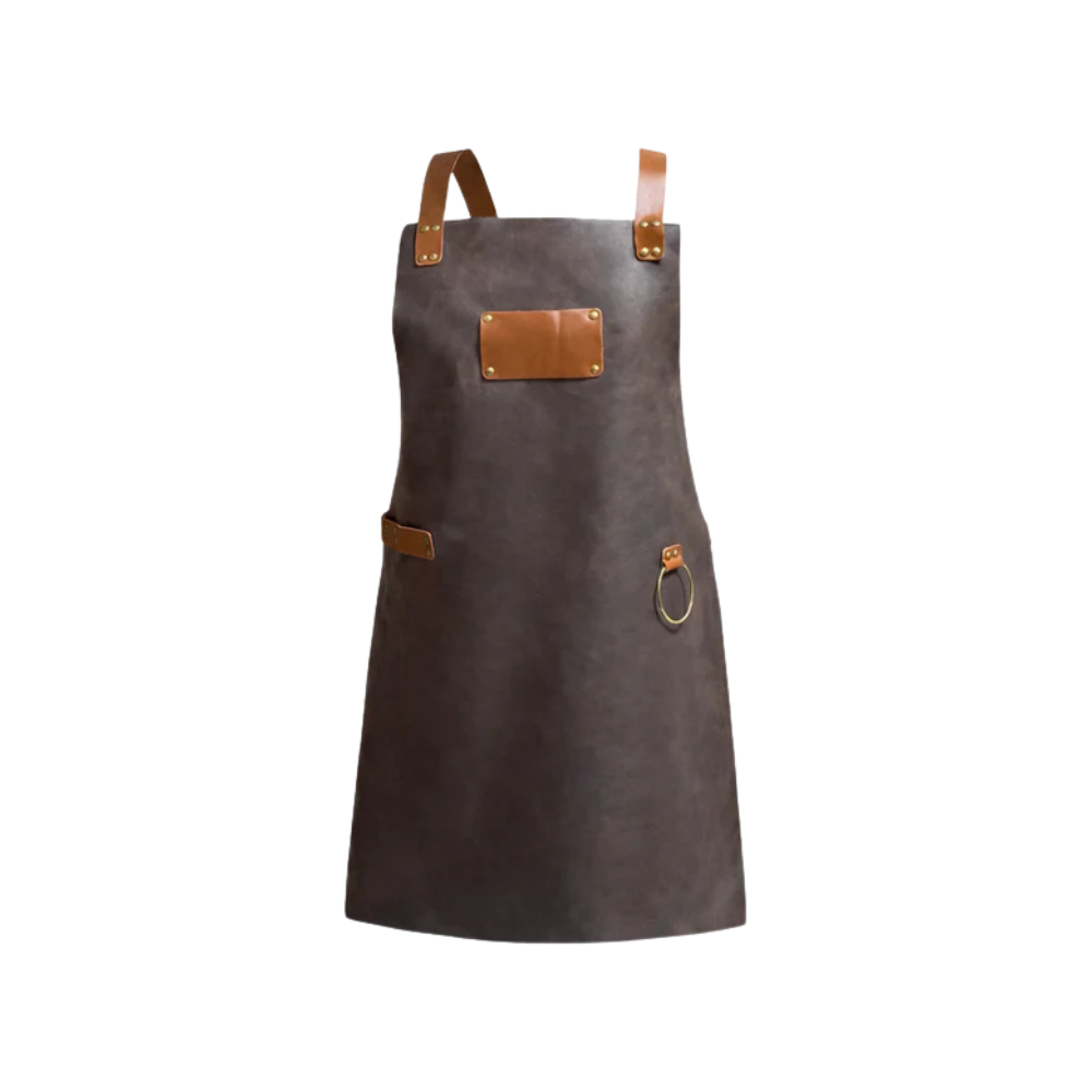 Avental de Couro Legítimo Personalizável - Artesanal Premium