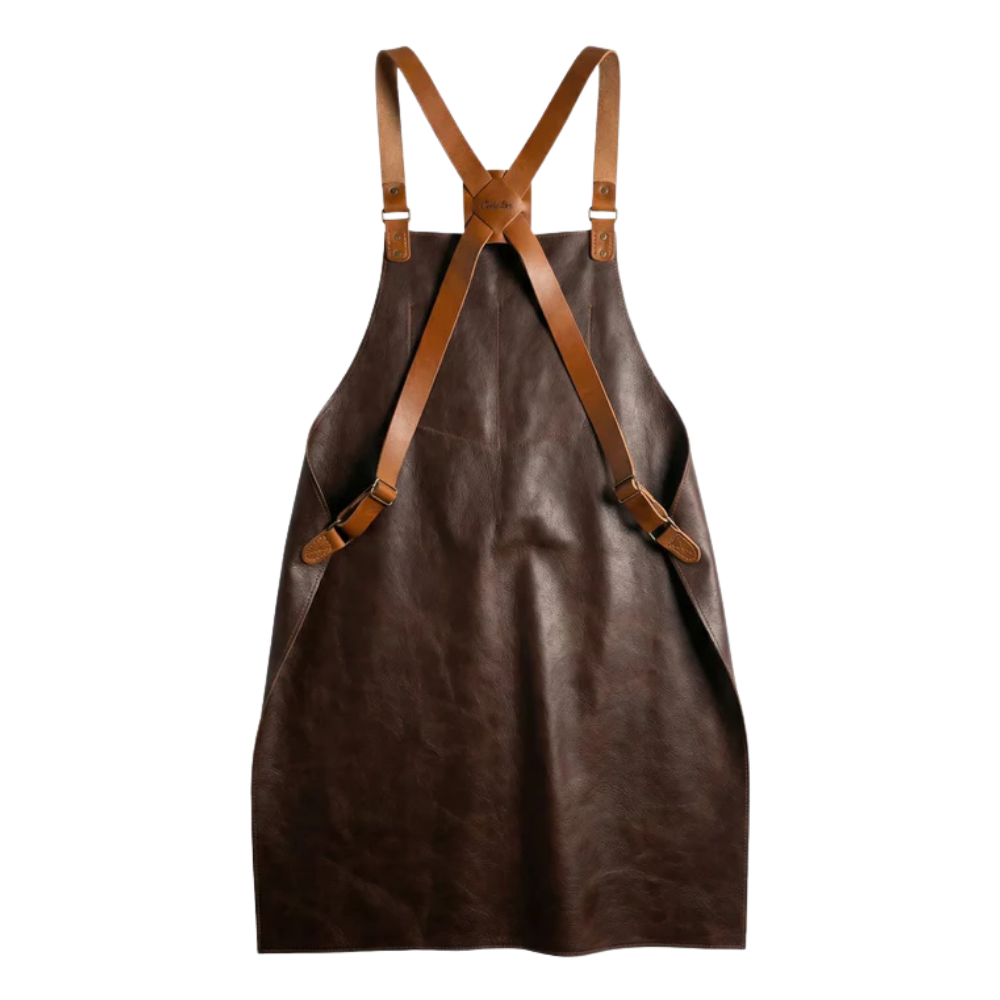 Avental de Couro Legítimo Personalizável - Artesanal Premium